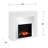 Stadderly Mirrored Touch Screen Electric Fireplace