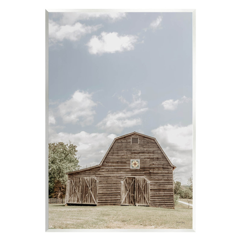 «Peaceful Country Barn Farmland», estampe numérique par Jennifer Rigsby, H 19 po x l 13 po x P 0,5 po, Bois