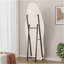 Miroir pleine grandeur, miroir de plancher à cadre en bois, miroir ondulé irrégulier pour chambre à coucher, salon, vestiaire-665740886
