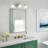 1/3-Light Green Metal Wall Sconce with Flower Frosted Glass Shade, Hand Blown Glass, E26 Base, Dimmable, Reversible Mount-513014993