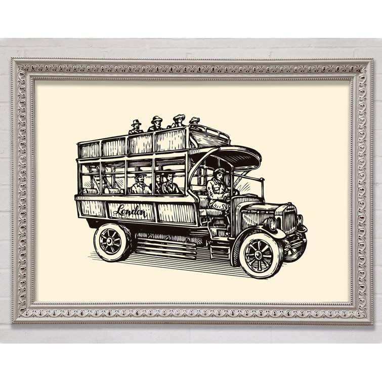 Retro Site Seeing - Single Picture Frame Print