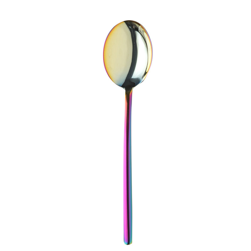 Due Gourmet Spoon - 48 Pieces - Black Gold, Rainbow