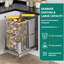 Double poubelle de recyclage escamotable 37 pintes-86769871