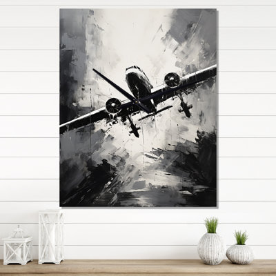 Rigved - Horloge murale avion surdimensionnée