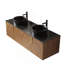 Meuble-lavabo mural avec portes de salle de bain-1423883790