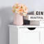 Armoire de rangement moderne pour salle de bain blanche