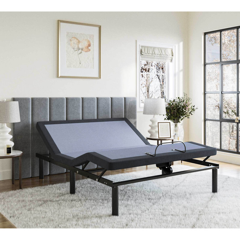 Grand lit réglable Os25 avec fonction Snore et base de système de contrôle sans fil avec 31 pieds, Grand lit