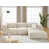 Polyester / tissu beige