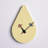 Ullyot MDF Wall Clock with Aluminum Hands and Silent Non-Ticking Teardrop Shaped Design-1564157078-1538751425
