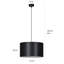 Pascua 1 - Light Black Drum Pendant-40732048