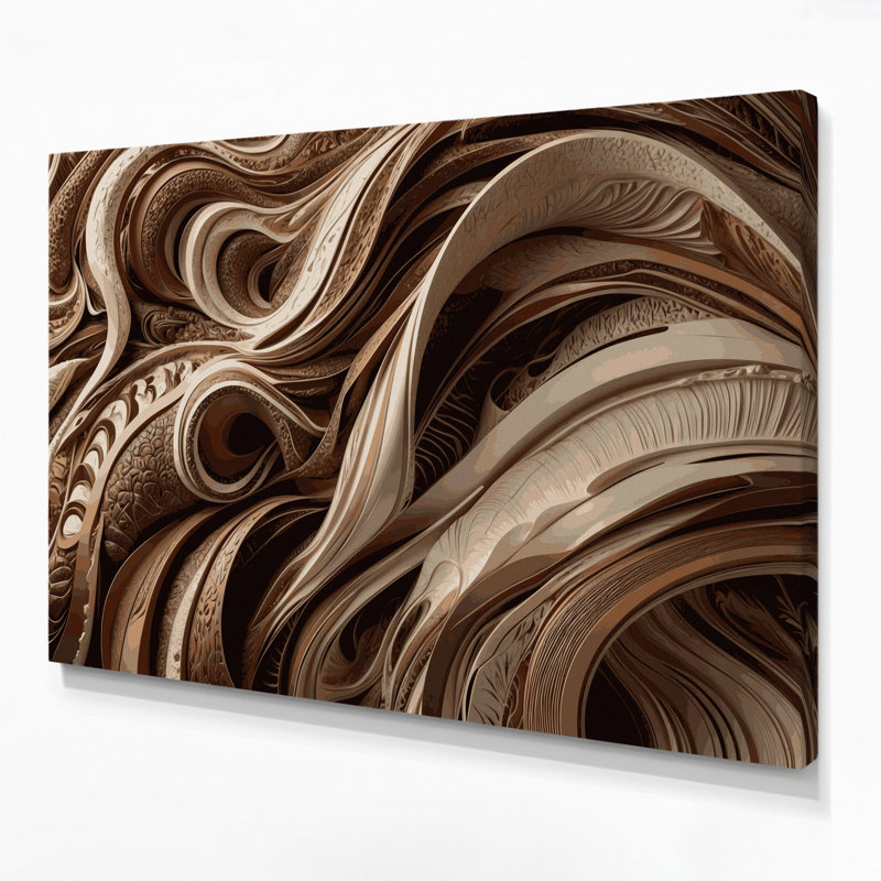 Art mural sur toile Biomorphic Abstraction, H 11 po x l 14 po