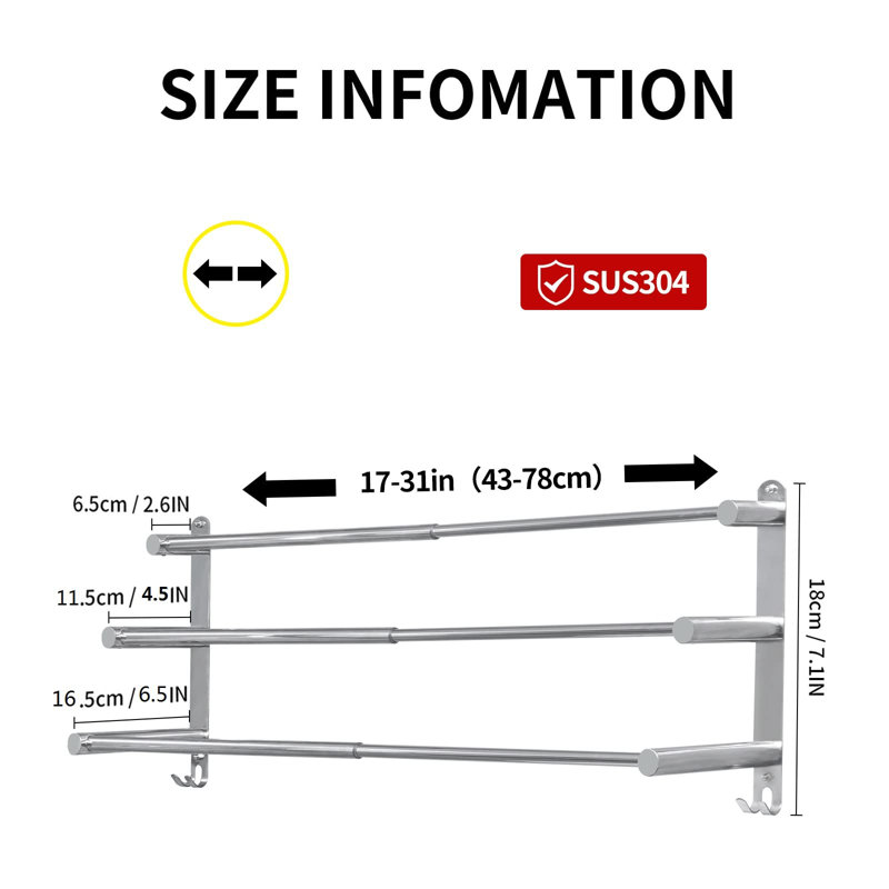 Aventino 43cm 1 Wall Towel Bar