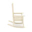 Chaise berçante beige pour meubles de véranda