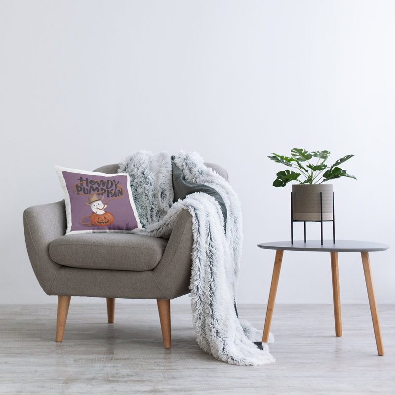 Coussin Festive, Carré 18 po, Mauve