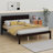 Chares Wood Platform Bed With Headboard-794416797-711956074