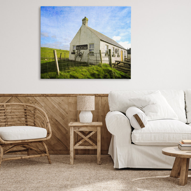 Art mural sur toile Wee Cottage Countryside par Graffi *ee Studios, H 36 po x l 48 po