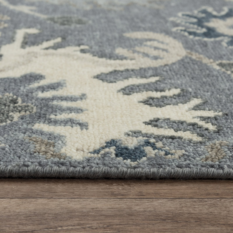 Tapis en laine noué à la main, Rectangle 10 pi x 14 pi
