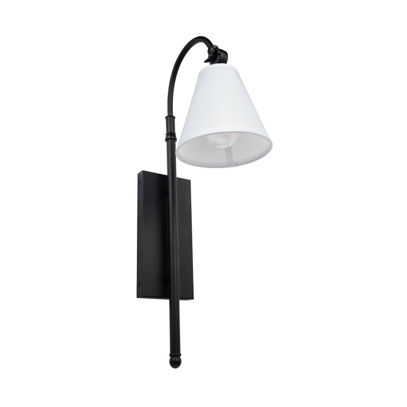 Swing Arm Sconce, Matte Black