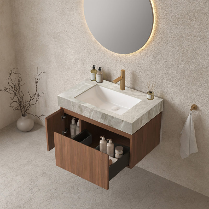 Meuble-lavabo avec lavabo 30 po MURI, 30", Chêne