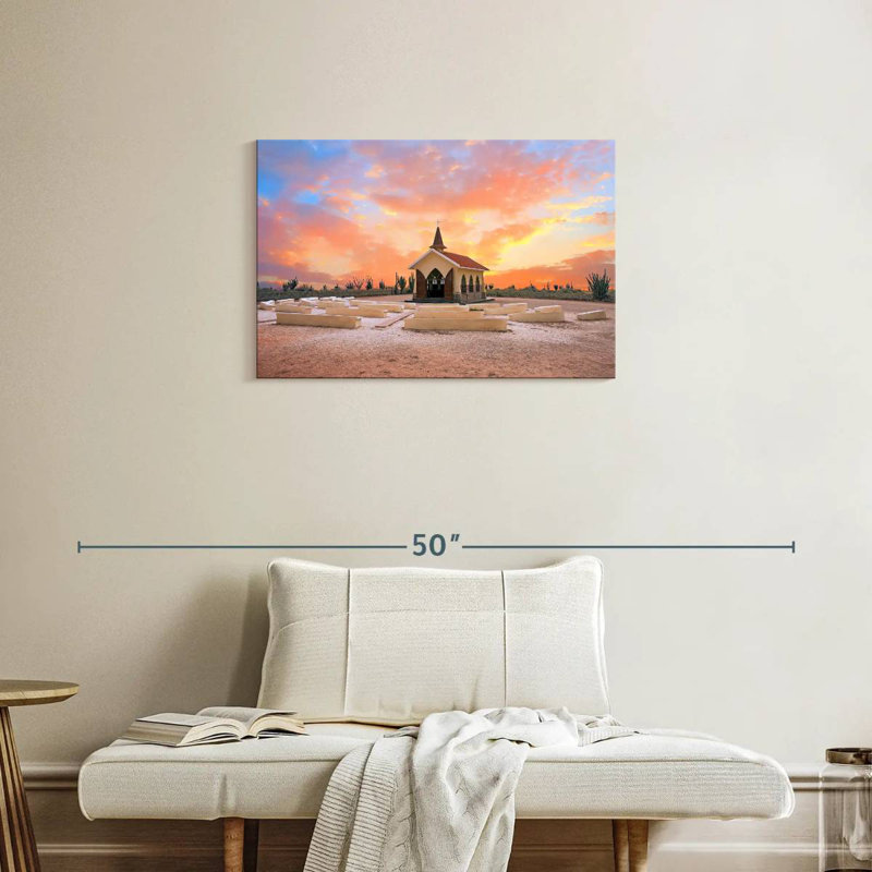 Pilgrims Church, 20" H x 30" W