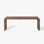 Talakona Rustic Acacia Wood Bench Waterfall Leg Design Wire-Brushed Walnut Finish Outdoor Seating Bench