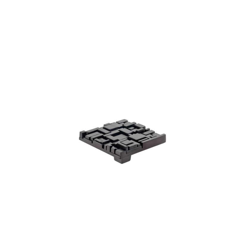 Oversized Offset 2 1/2" Length Square Knob, Oil Rubbed Bronze