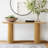 60"  Modern Oval Narrow Console Table-1647675758