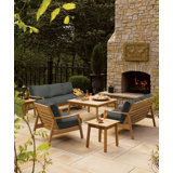Siena Outdoor 5 - Piece Teak Conversation Set