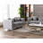 63" Gray Velvet Loveseat
