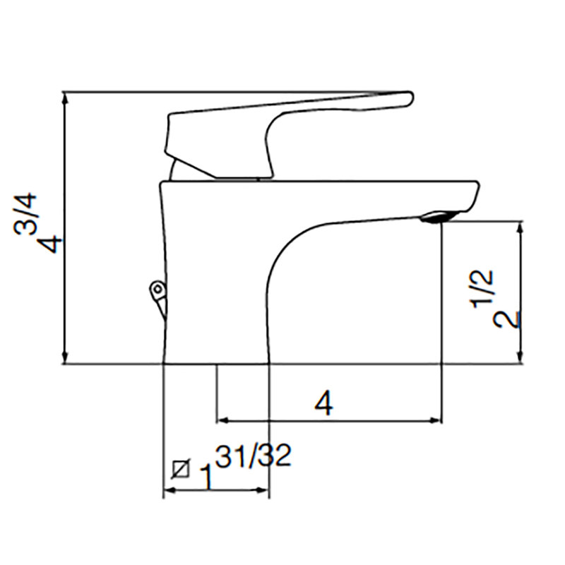 E-plus Single-Hole Single-handle Bathroom Faucet