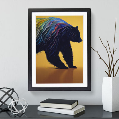 Mighty Bear Abstract - Framed Print