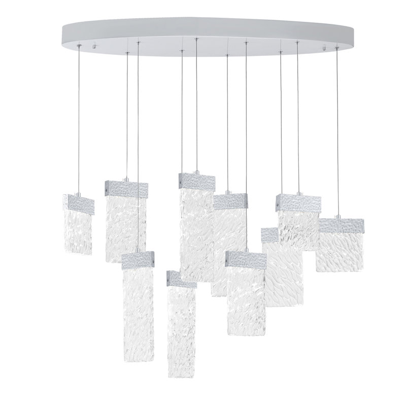 Lustre DEL avec finition étain, Étain