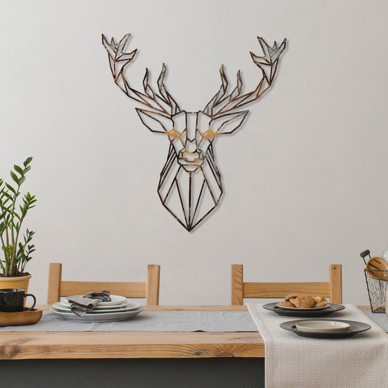 Accessoire mural décoratif en métal peint à la main, 23,6 po x 25,6 po | 100% métal, épaisseur: 0,06 pouce | Variations de couleurs uniques pour la décoration intérieure | Léger à 3,4 lb, parfait pour le salon et la chambre à coucher