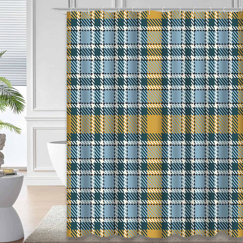 Rideau de douche Tartan, L 72 po x l 72 po