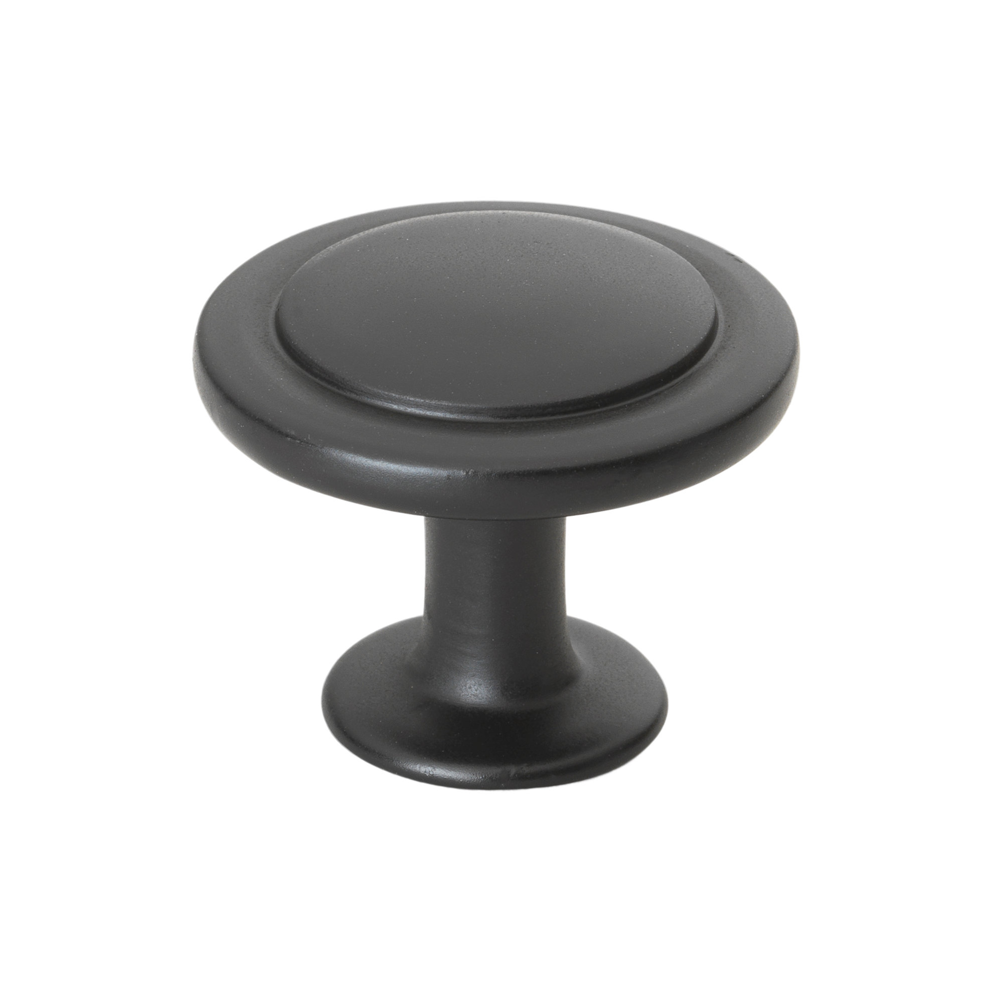 1 1/4" Diameter Mushroom Knob Multipack, Matte Black