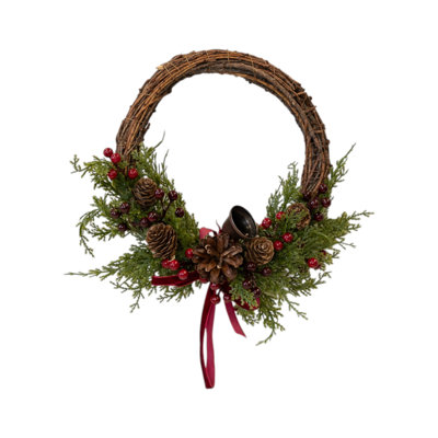 25 cm Twig Artificial Wreath