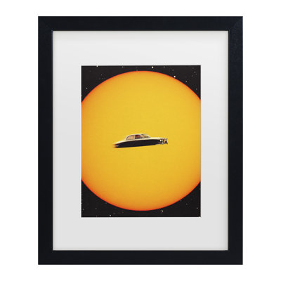 Bolog Taudalpoi Space Chase Matted Framed Art
