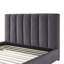 Base de lit plateforme moderne tapissier avec tête de lit-357668790-357668789