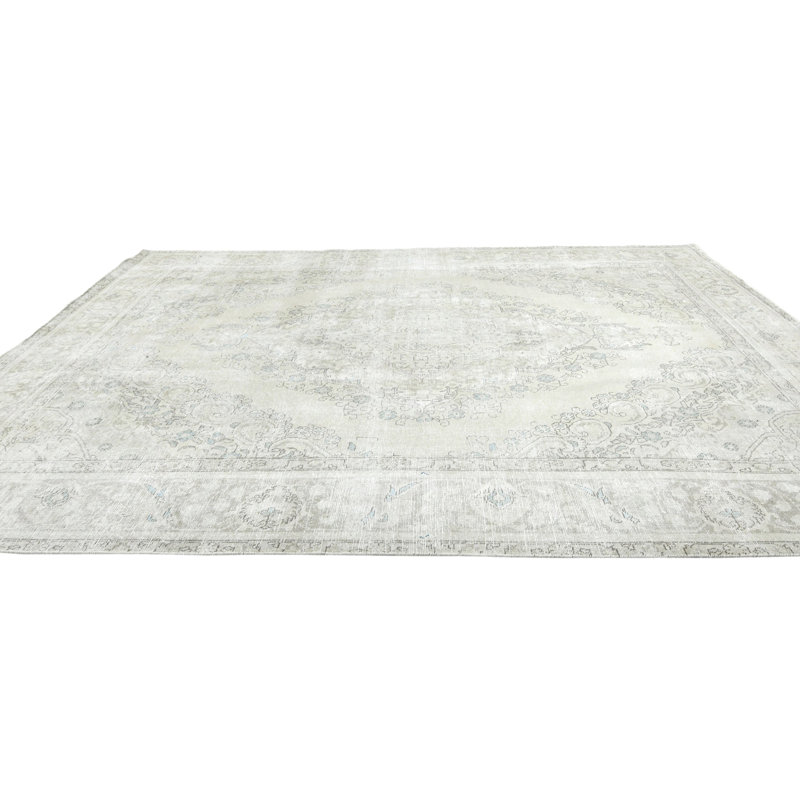 Fyzcoa One-of-a-Kind Rectangle 9'2" x 12'1" Area Rug in Beige/Brown/Cream