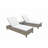Ashyra 78.7cm Long Reclining Double Chaise with Cushions and Table