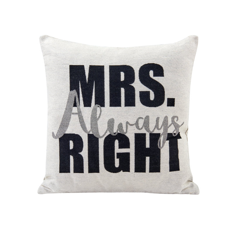 Coussin décoratif décoratif en jacquard de coton blanc