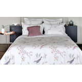 Poesie Percale Floral Flat Sheet
