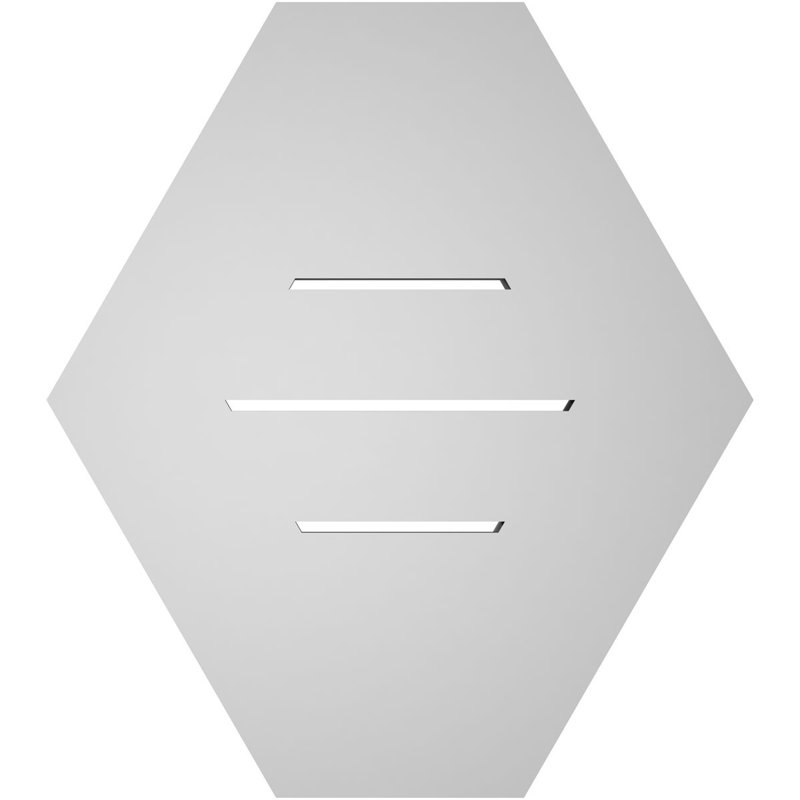 Évent horizontal fonctionnel à pignon en uréthane à surface horizontale Signature, H 18 po x l 16 po x P 1 po