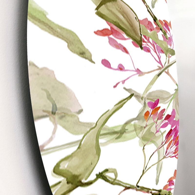 Ensemble de 3 décorations murales fleurs en métal avec feuilles