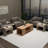 Modern Coffee Table Set (3 Pieces), Atlantic Pine & Beige, 39.4 x 14.6 x 15.7 inches | 100% Melamine Coated Particle Board, Thickness: 0.7 inches | Multipurpose Design with Additional Storage, Ideal for Living Room-1030146635