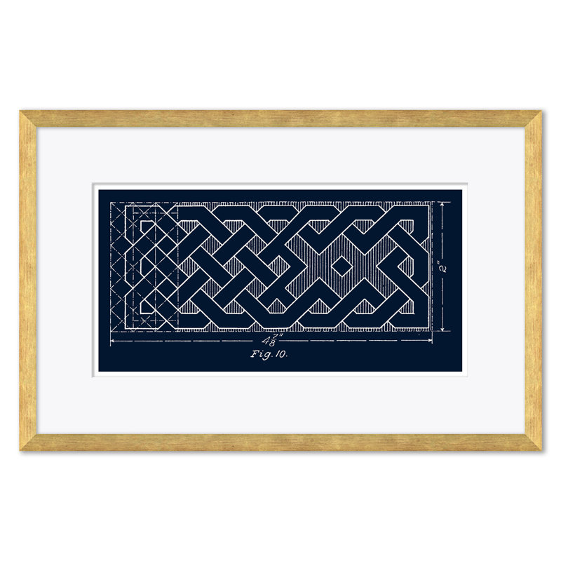 Blue Figure 11, 10 & 9 Framed