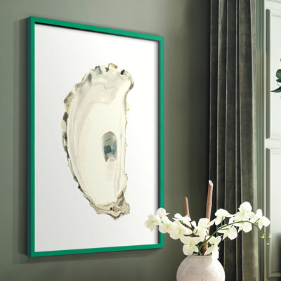 Neutral Oyster Study II  Framed Print - Solid Wood