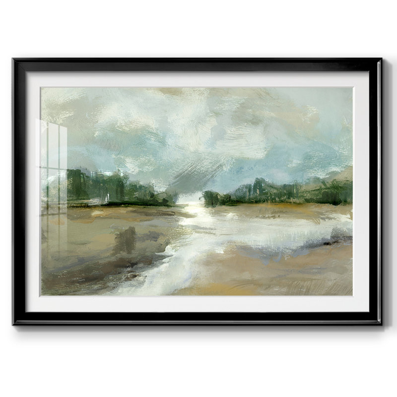 Différentes lumières encadrées sur papier, H 15 po x l 21 po x P 1,5 po, Noir