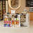 L-shaped Reception Desk With Counter, Glass Retail Counter Desk Display Case, 2 Drawers