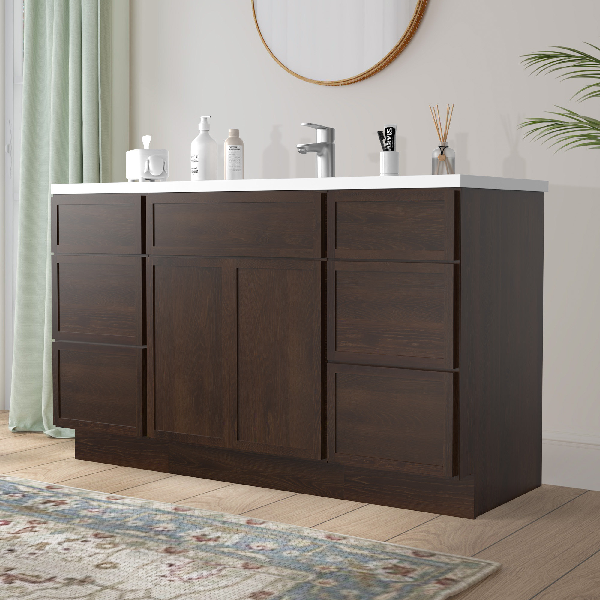 Home Beyond 54'' Single Bathroom Vanity Base Only | Wayfair